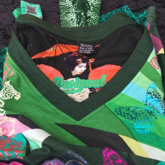 DESIGUAL - "We Love" Top - Picture 4 of 10